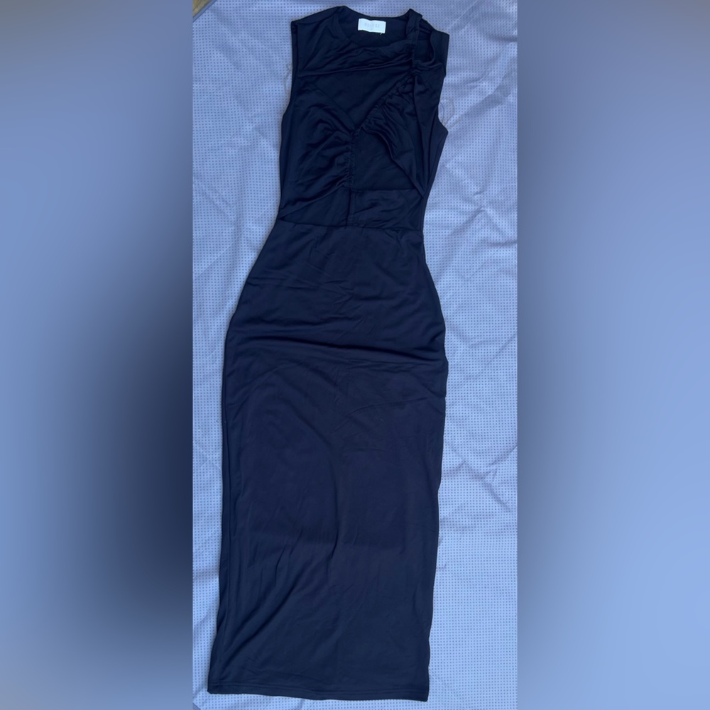 Meshki Charcoal BlaCk Maxi Dress